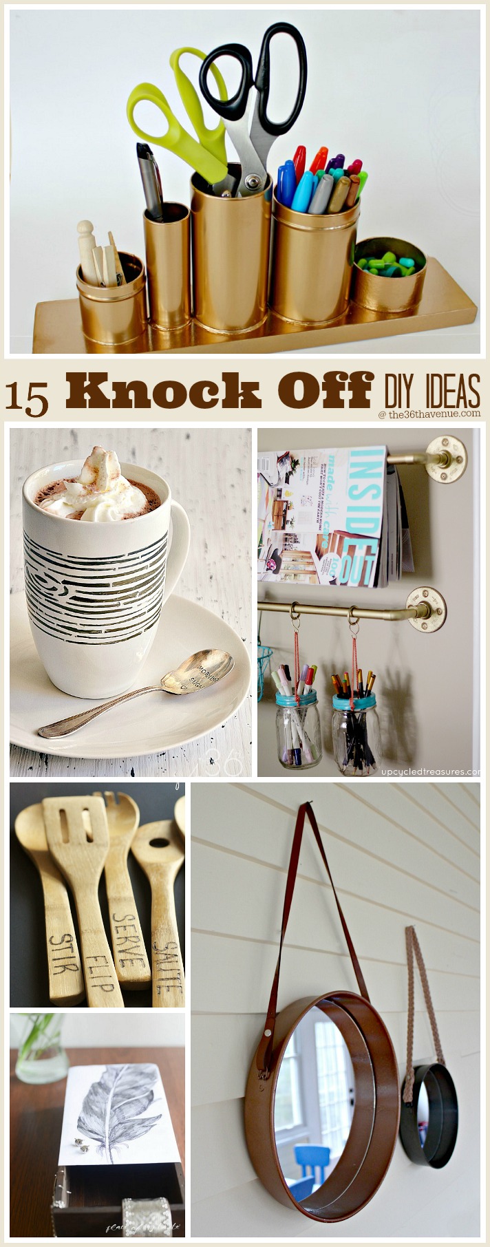 15 Recycled DIY Projects at the36thavenue.com These are super cool!