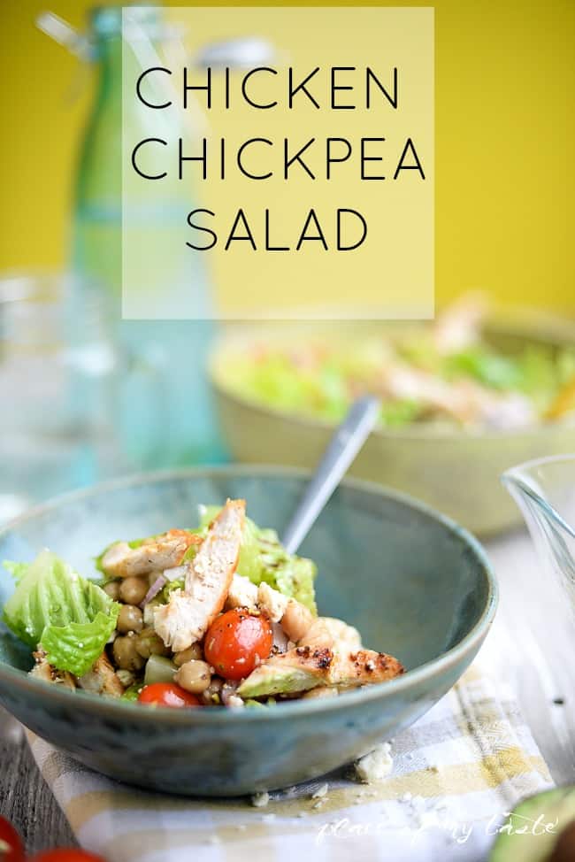 Recipe- Chicken chickpea salad -  Placeofmytaste.com