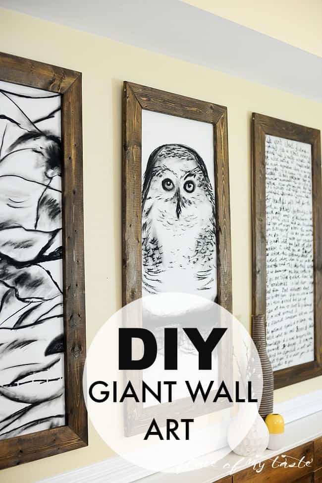 DIY GIANT WALL ART - Placeofmytaste.com