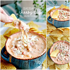 Slow Cooker Cheesy Sausage Dip